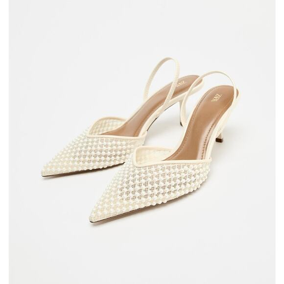 ZARA Embellished Slingbacks NWT - Picture 12 of 14
